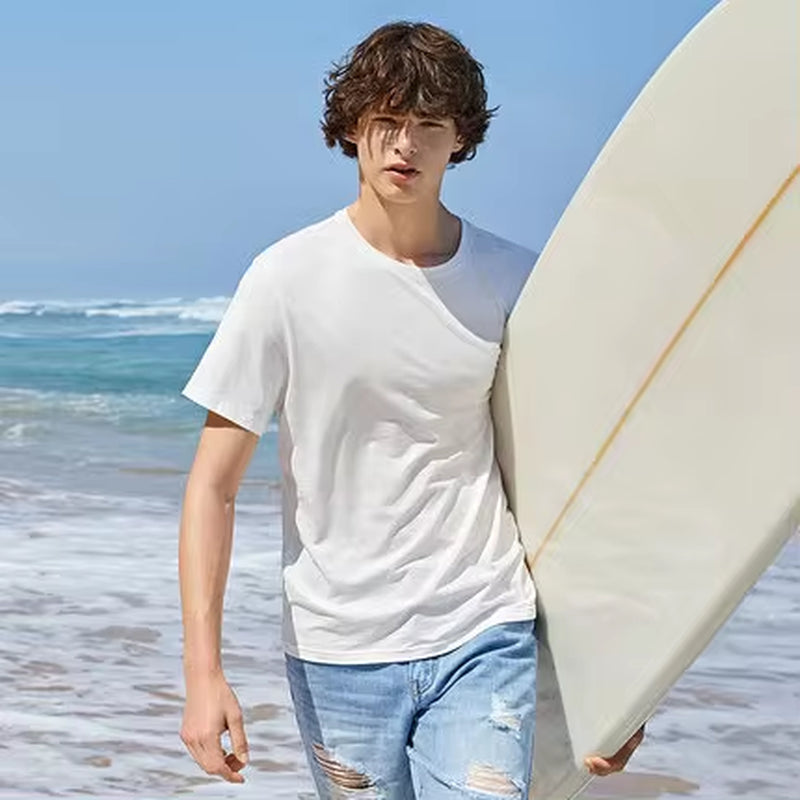Summer Cotton T Shirts Men
