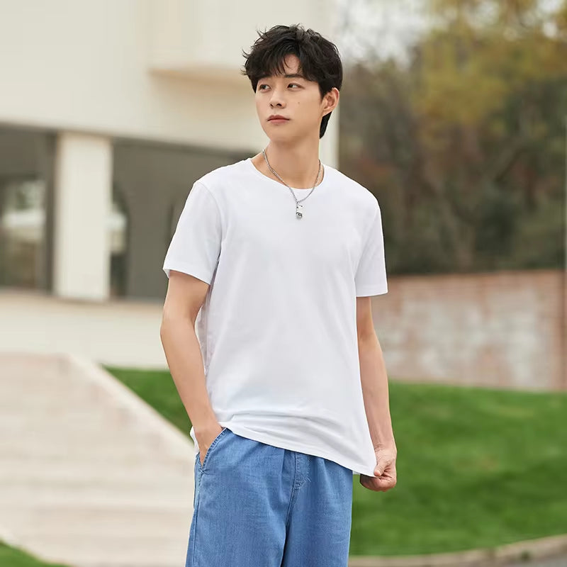 Summer Cotton T Shirts Men