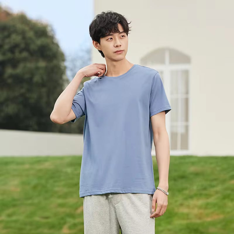 Summer Cotton T Shirts Men