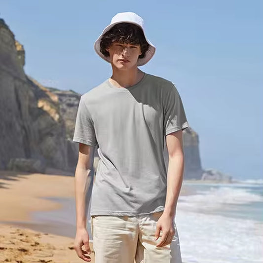 Summer Cotton T Shirts Men 